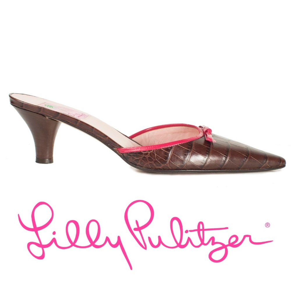 Lilly Pulitzer Heel, Pointy Toe Mules
